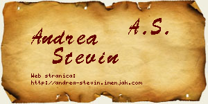 Andrea Stevin vizit kartica
